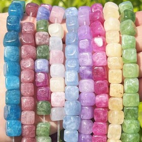 Resim 8mm AA Doğal Taş Küpü Ametist Peridot Kristal Kuvars Muhteşem Kare Gevşek Aralıklı Boncuklar Takı Yapımı DIY Zarif Bileklikler Kolye Küpeler Aksesuarlar Kadınlar İçin Hediye 