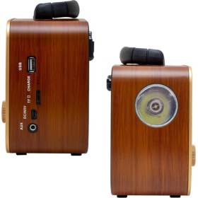 Resim Nostaljik Tasarımlı Bluetooth Mp3 Çalar, Fm Radyo ve Çoklu Bağlantı 