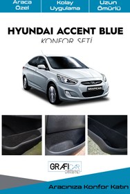 Resim GRAFICAR DESIGN Hyundai Accent Blue Konfor Seti - Iç Trim Kumaş Kadife Kaplama-ses Izolasyon Amaçlı Ürün 