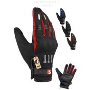 Resim Motiva Madbike 2025 Softshell Motosiklet Eldiveni Kırmızı 