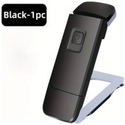 Resim Meridiangoods Siyah 3 Işık Renkli Mini Katlanır Kitap Okuma Lambası Usb Şarj 3 Parlaklık Siyah 