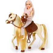 Resim Nessiworld Jasmine Atlı Bebek Bej-Kahve 