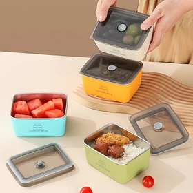 Resim 304 Paslanmaz Çelik Bento Öğle Yemeği Kutusu, Kapaklı Gıda Saklama Kabı, Sızdırmaz ve Üstüne Üste Konulabilir, Dondurucu & Mikrodalga & Bulaşık Makinesine Uygun, Meyve, Anahtar yemekler ve Sebzeler için Mükemmel | Ofis, Spor Salonu, Okul ya da Diyet Yemekleri İdeal, Öğle yemeği çantası,Öğle Yemeği Kapları,Termal Öğle Yemeği Kutusu,Erkekler için öğle yemeği kutusu,Isıtmalı Öğle Yemeği Kutusu, Spor Salonu Yemek Saklama,Okul Yemek Kabı,Şık Yemek Kutusu,Kompakt Gıda Kabı, 