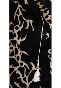 Resim Sunsurf Tokat Taş Baskı Kaftan Pareo Siyah 
