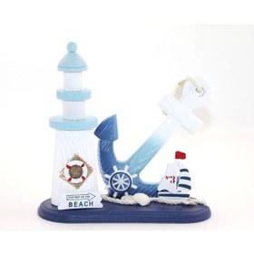 Resim Ahşap Marin Çapalı Deniz Feneri Alk2451 Asorti 