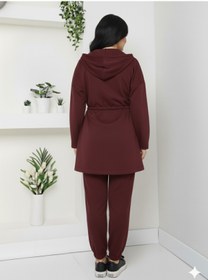 Resim CNG MODA Büyük Beden Modal Kumaş Premium Kalite Beli Tünelli Trend Eşofman Takımı 