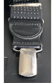 Resim Yage Siyah 3,5 Cm Puantiyeli Pantolon Askısı 