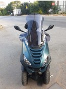 Resim Motocam Peugeot Metropolis 400 Siperlik Ön Cam 2021 2024 Model 68cm Açıkfüme Renkli 4mm 