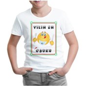 Resim Yılın En Oburu Beyaz Çocuk Tshirt 