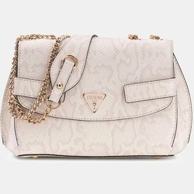 Resim Guess Serenova Animal-print Kadın Omuz Çantası Hwkg8091210 Krem 