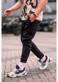 Resim Madmext Basic Siyah Eşofman 4210 Siyah 