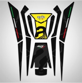 Resim Redline Grafik Aprilia Sr Gt 200 125 Sarı Tank Pad Sticker 