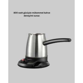 Resim Aydogan's Elektrikli Türk Kahvesi Cezvesi 800W Kablosuz Döner Tabanlı 