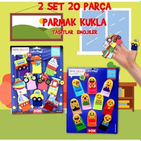 Resim 2 Set 20 Parça Tox Taşıtlar ve Emojiler Parmak Kukla T106 T181 