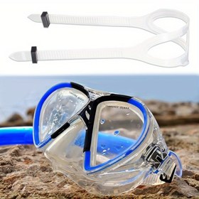 Resim Ayarlanabilir Şnorkel Maskesi Kayışı Değiştirme - Erkekler ve Kadınlar İçin Siyah Kauçuk Şnorkel Ekipmanı, Ergonomik Tasarım ile Güvenli Uyum, Şnorkel ve Dalış için Dayanıklı ve Rahat, Şnorkel Aksesuarları, Sualtında Görünürlük, Şık Sualtında Ekipman, Rahat Kayış Uyum 