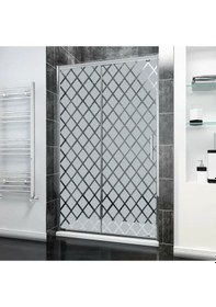 Resim Blackline İki Duvar Arası 5 Mm Temperli Cam Bl10 Duşakabin H: 190 Beyaz - Şeffaf 