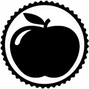 Resim Genel Markalar Elma Tasarım Sticker 10 x 10 cm 