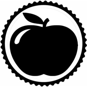 Resim Genel Markalar Elma Tasarım Sticker 10 x 10 cm 