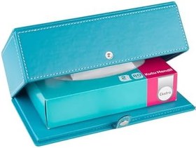 Resim 2K Suni Deri Peçetelik Mendil Kutusu 13 * 24 * 6 cm. Turkuaz 