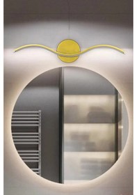 Resim Wave Eskitme Renk Gün Işığı Ledli Banyo Mutfak Salon Duvar Aplik Eskitme 