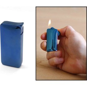 Resim Pigado Oval Tasarımlı Basmalı Gazlı Metal Çakmak 