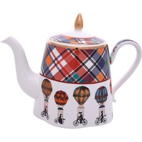 Resim Lucky Art Shannon Bone Çaydanlık Çok Renkli 