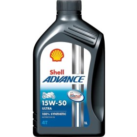 Resim Shell Advance 4T Ultra 15W50 1 Litre Tam Sentetik Motosiklet Yağı Yarış Şartlarına Uygun 
