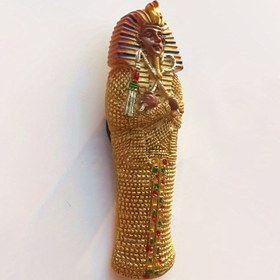 Resim Mısır Firavunu Seramik Buzdolabı Mıknatısı - El Boyaması Dekoratif El Sanatları, Seyahat Hediyelik Eşyası, Manyetik Not Defteri, Tarih Tutkunları İçin Hediye 