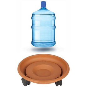 Resim BRANDLESS Tekerlekli Çok Amaçlı Taşıma Altlığı Kahve Rengi 