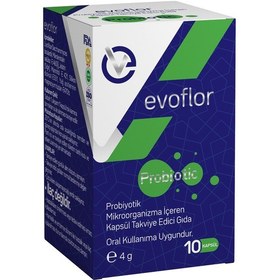 Resim Evo Pharma Evoflor Probiotik Mikroorganizma İçeren Kapsül Takviye Edici Gıda 10 Kapsül 
