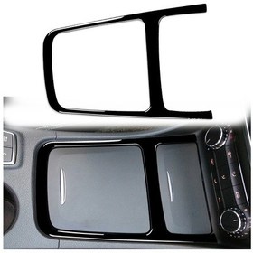 Resim Mercedes-benz A-sınıfı 2013-2018 / Cla 2013-2017 / Gla 2015-2018 İçin Araba Merkezi Kontrol Saklama Kutusu Çerçevesi Dekoratif Etiket, Sol Ve Sağ Sürücü Evrensel Siyah 1 Adet 