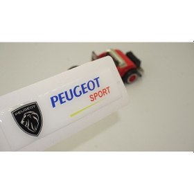 Resim Peugeot Sport Lion Logo Damla Silikon Plaka Logo Arma Amblem Yeni 