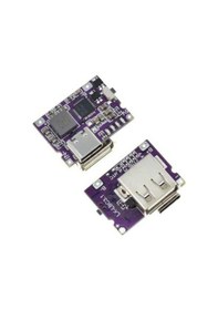 Resim Type-C Li-ion 18650 Pil Şarj Devresi - USB Çıkışlı Powerbank Modülü 
