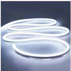 Resim Neon Esnek Şerit Led 8 Metre Beyaz Işık + 220 Volt Fişli 