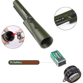 Resim Shine Taşınabilir Metal Dedektörü, Entegre LED Göstergeli Su Geçirmez Pinpointer Metal Dedektörü, Hazine Avı Için 360° Tarama Pimi Işaretçi Metal Vizör 
