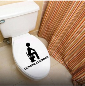 Resim habune 1 Parça Tuvalet özel yeni sticker Yaratıcı Su Geçirmez Duvar özel yeni sticker Tuvalet Çıkartmalar 