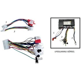 Resim Elektrikli Bisiklet Akıllı Beyin Kablo Soket Seti 