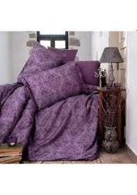 Resim Clasy Tek Kişilik Saten Nevresim Takımı Kavala V2 Mor Görsel 