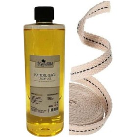 Resim Kandillo Sarı Kandil Yağı Kokusuz Dumansız Iç Mekan Gaz Lambası Y 