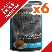 Resim Pro Choice Fish Vegetable Balık ve Sebzeli Tahılsız Kedi Konservesi 400 Gr x 6 Adet 