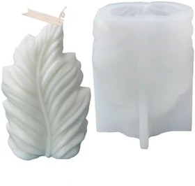 Resim Silikon Mum 3D Geometrik Büyük Boy Yaprak Sabun Beton Ve Taş Tozu Kalıbı 