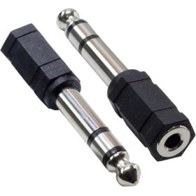 Resim 6,3 mm Stereo Erkek-3,5 mm Stereo Dişi Çevirici 
