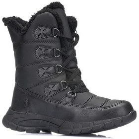 Resim Flet 189 Siyah Kadın Kar Botu Siyah 