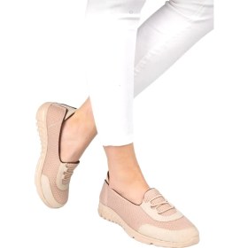 Resim Liger Ortopedik Kadın Yürüyüş Ayakkabısı BEJ 
