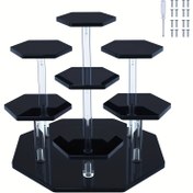 Resim 1 adet 5mm Kalınlığında Akrilik Şeffaf Ekran Standı, Bebekler ve Takılar için Çok Fonksiyonlu Depolama, Yatak Odası, Oturma Odası, Çalışma Odası için İdeal, Ayakta Duran Raf 