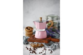 Resim Black Goat 3 Cup Moka Pot - Pembe 
