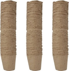 Resim Leasetake 100 Adet Yuvarlak Parçalanabilir Hamur Turba Saksısı 8 X 8 Cm Bitki Fidanlığı Kupası 