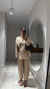 Resim Camel Önden Bağlamalı Şalvar Pantolon Takım 