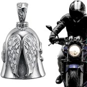 Resim Riding Bell Angel Guardian Biker Riding Bell Taşınabilir Motosiklet Aksesuarları Biker Sürücüler için Motosiklet Bisiklet Sevgililer Günü Hediyesi 