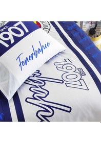 Resim Taç Fenerbahçe 1907 Glow Lisanslı Nevresim Takımı 120x200 Fitted 